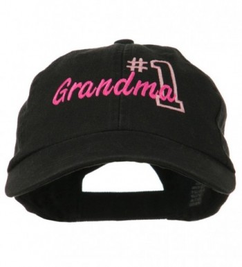 Number Grandma Embroidered Cotton Cap