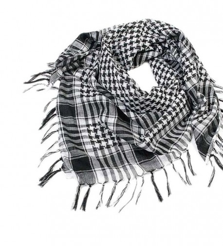 Lavany 1PC Women Men Scarf Shawl Wrap Pattern of Arab Shemagh Keffiyeh Palestine - Black - C2186G5S6LZ