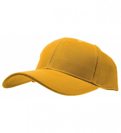 Enimay Baseball Hat Solid Plain & Two Tone Cap Curved Bill Adjustable Outdoor Sport Hat - Plain Mustard - CB17YI0ZL44