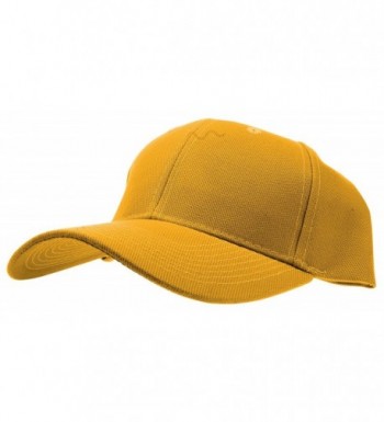 Enimay Baseball Hat Solid Plain & Two Tone Cap Curved Bill Adjustable Outdoor Sport Hat - Plain Mustard - CB17YI0ZL44