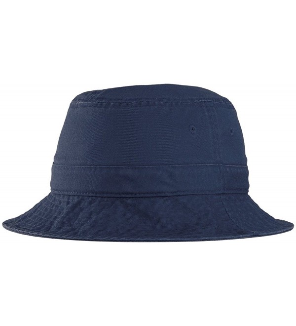 Joe's USA Bucket Hats-Garment Washed 100% Cotton Twill - Navy - CT12LXF7JMJ