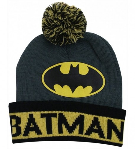 Batman Grey Cuffed Beanie Hat - C411O4817KX