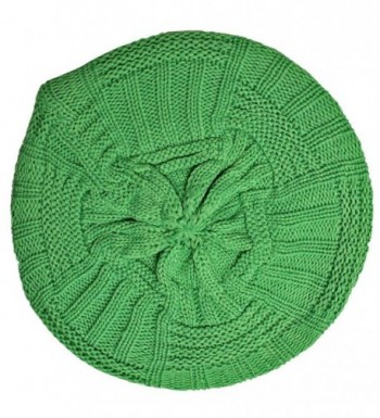 Neon Green Slouchy Knit Beret