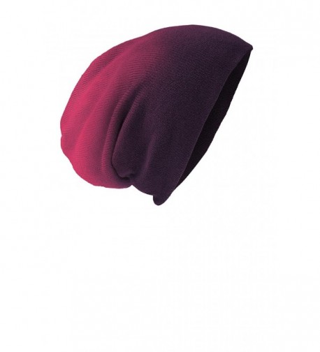 District Slouch Beanie DT618-One Size (Eggplant Dip Dye) - CR11M9BLUUJ