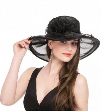 SAFERIN Women Kentucky Church Organza in Women's Sun Hats