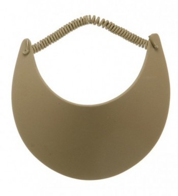 Foam Sun Visor 9 inch Khaki in Women's Visors