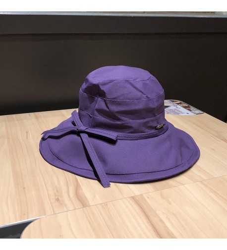 Solbari Women's Reversible Sun Hat UPF50+ - Purple / Dark Green - CU11SENTK2V