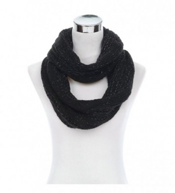 Premium Winter Glitter Infinity Circle in Fashion Scarves