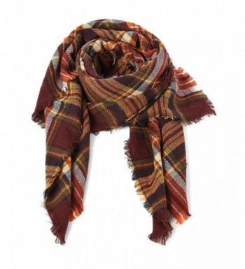 Trendy Blanket Stylish Checked Scarves in Fashion Scarves