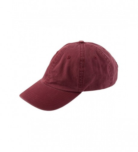 Alternative Men's Basic Chino Twill Cap - Maroon - CL114J4HAKH