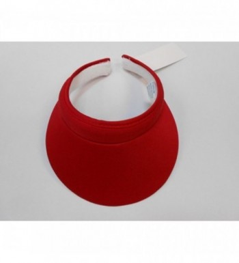 Cushees 233R Cotton Clip on Visor Red - CS11CZB0QUN