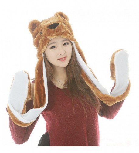 FakeFace Autumn Cartoon Earflap Costume - Brown Bear - CE128UTEM2L