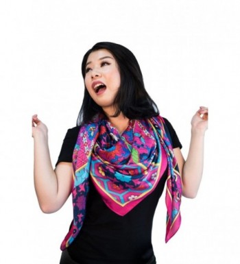 Amymode Womens Flowers Oversized Pashmina in Wraps & Pashminas