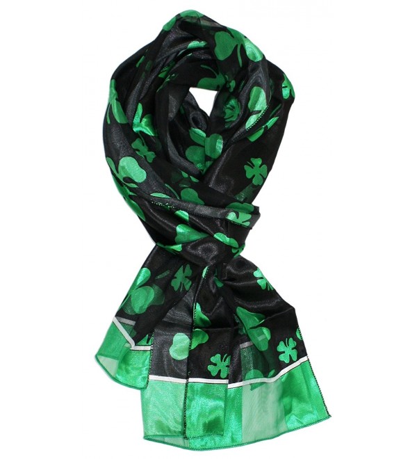 Ted and Jack - Luck of The Irish St. Patrick's Day Scarf - Black Border - CH17XE3G85X