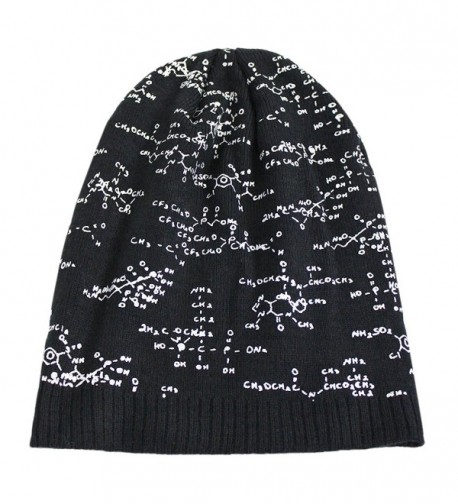 Chemical Pattern Beanie Winter Unique in Men's Skullies & Beanies