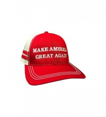how-z-it Make America Great Again Donald Trump Hat - Vintage Style Red Trucker Hat - C612O3P3AQ2