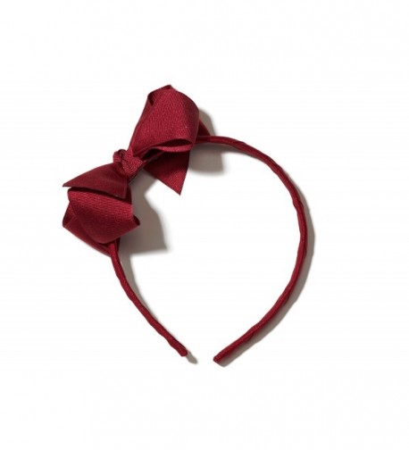 Anna Belen Grosgrain Headband Burgundy