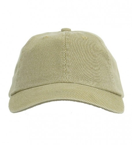 Corduroy Cotton Washed Cap Khaki W32S56D