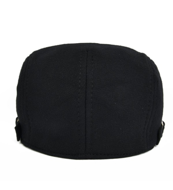 Men's Cotton Flat IVY Gatsby newsboy Driving Hat Cap Black CW17YCYYSUG