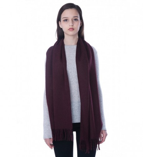 100 Cashmere Scarf Premium cashmere - Black Cherry - CQ12OHUELFX