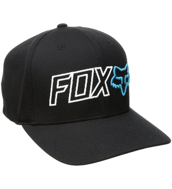 Fox Men's Outline Flexfit Hat - Black - CD17YLGDLSW