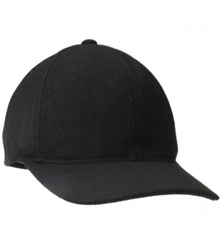 Kangol Men's Textured Wool Baseball - Black - C312HQZ43XD