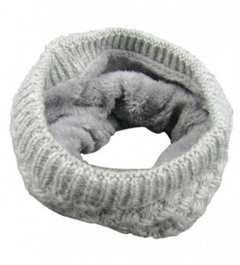 TagoWell Winter Women Infinity Scarf knit Neck Warmer Thick Circle Loop Scarves - Gray - CN187UNAAQ6