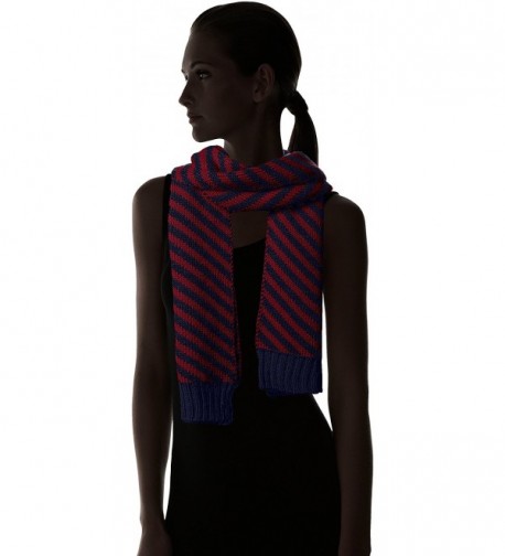 Nautica Womens Bias Stripe Scarf in Cold Weather Scarves & Wraps