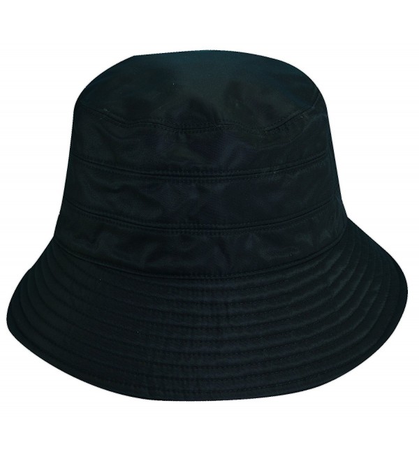 Scala Classico Women's Waterproof 3 Inch Brim Lined Rain Hat - Black - CH111X5GOKN