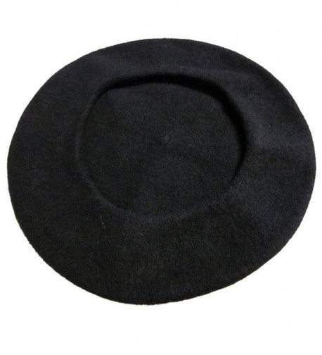 Black Wool Beret Parisian CoverYourHair