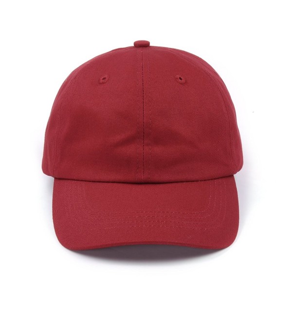 100 Cotton Plain Baseball Caps Unstructured Adjustable Men Women Hats
