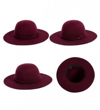 Siggi Woman Winter Fedora Burgundy in Women's Fedoras