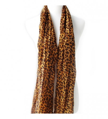 Womens Brown Leopard Winter Autumn in Fashion Scarves