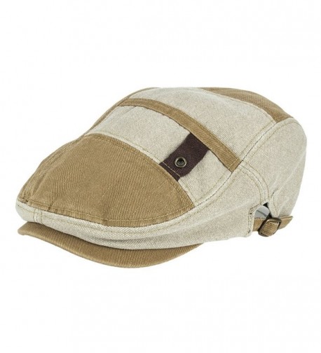 NTC TNC Men's Gatsby IVY Irish Hunting newsboy Cabbie Hat Cap Beige - CA12EALQW93