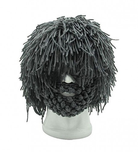 Barbarian Knitted Beard Winter Funny in Men's Skullies & Beanies