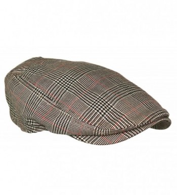 Plaid Pattern Driver Hunting Newsboy in Men's Newsboy Caps