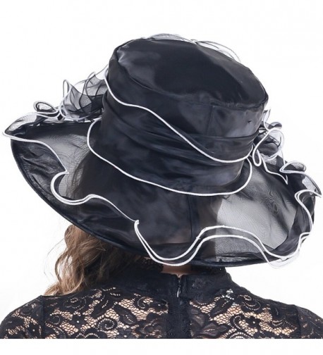 Kentucky Church Organza Colours SM019 Black in Women's Sun Hats