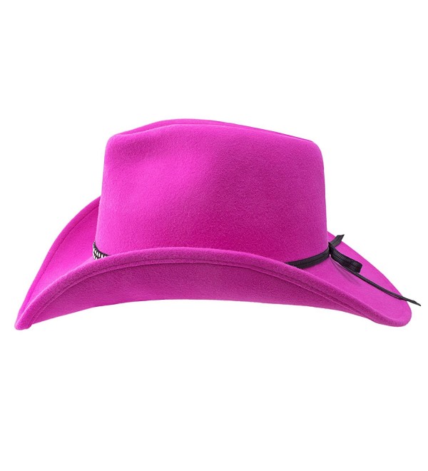 Wrangler Tickled Pink Shapeable Soft Wool Felt Cowgirl Hat C2184KA673U
