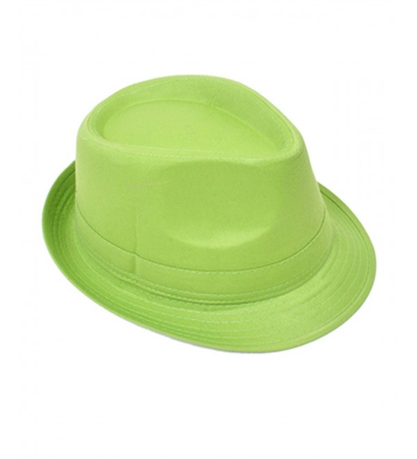 Playful & Colorful Fedora Hat - Green - CT11803OAKV