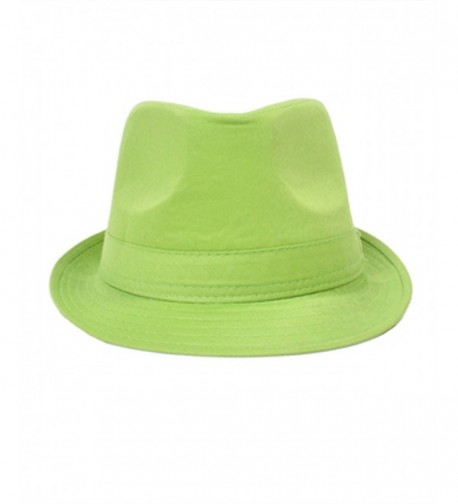 Playful Colorful Fedora Hat Green