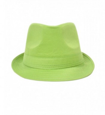 Playful Colorful Fedora Hat Green