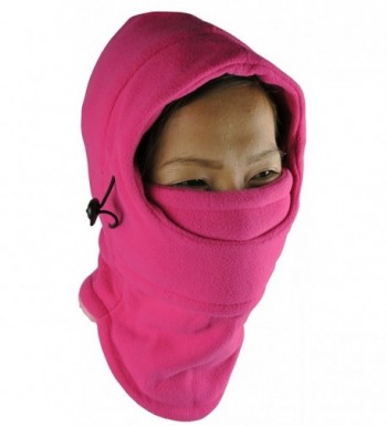 NIce Caps Layered Balaclava Fuchsia in Women's Cold Weather Neck Gaiters