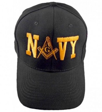 NAVY MASON Baseball Cap Black Hat Masonic Bumper Sticker - CU12O6FMNHX