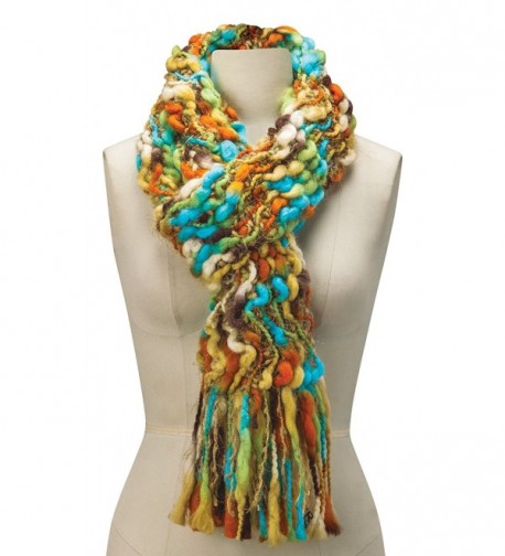 Womens Colorful Open Weave Scarf