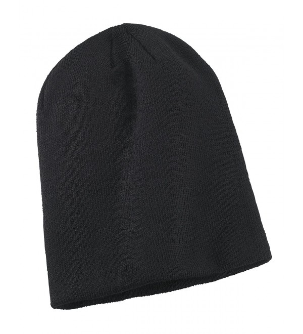 Big Accessories BA519 Slouch Beanie - Black - CN11JN8XLGH