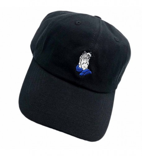 C Dad hats Baseball Cap Cartoon Cat Pray Embroidered Adjustable Snapback Unisex - Black - C9187G80K5K