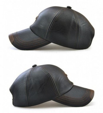 Roffatide Leather Baseball Strapback Autumn in Men's Baseball Caps