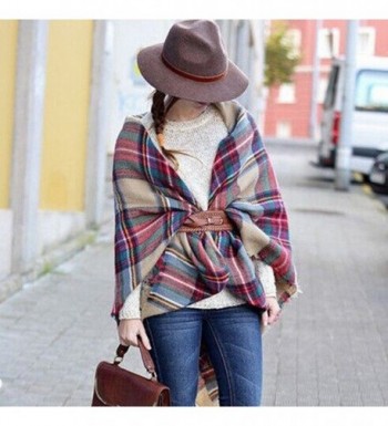 Plaid Checked Tartan Scarf Shawl in Cold Weather Scarves & Wraps