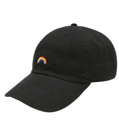 City Hunter C104 Rainbow Cotton Baseball Cap 12 Colors - Black - C012HRV7N5V