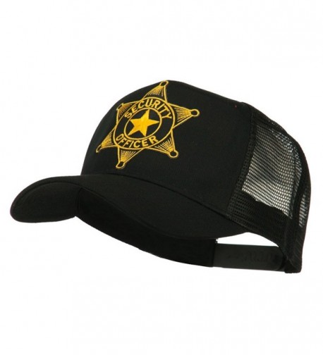 Security Officer Star Patched Mesh Back Cap - Black - CB11ND504GB